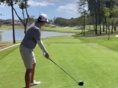 เข้มข้น ลิมพะสุต (Limphasut), นักกอล์ฟไทย, ได้ลงฝึกซ้อมที่สนาม Club de Golf de Panama