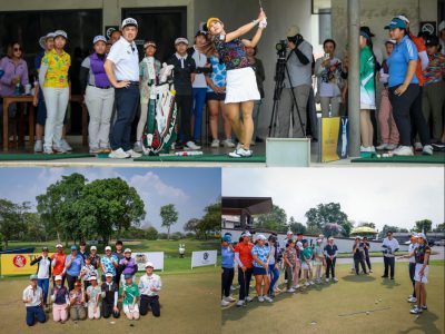 โปรแหวน พรอนงค์ มาร่วมแชร์ประสบการณ์ และจัดกิจกรรม Golf Clinic ให้กับน้องๆที่เข้าร่วมการแข่งขัน LMV x Leborn Junior Golf Classic 2024