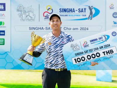“สุประวีณ์ ผาธรรม คว้าแชมป์ไทยแลนด์ที่ดีเวลลอปเม้นท์ สิงห์-เอสเอที ทีดีที ชะอำ 2024!”